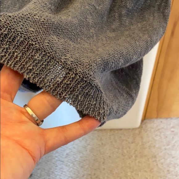 Eileen Fisher Dark Blue Grey Long Sweater - Picture 6 of 8